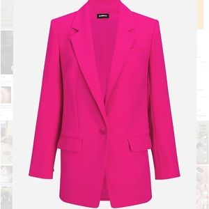 Express Boyfriend Blazer Pink size Small